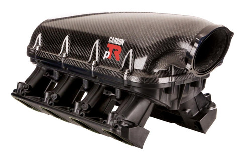 Performance Design Carbon pTR LS1 Intake Manifold for Cathedral Port LS Engines LS2 LS6 LQ4 LQ9 L33 LH6 LC9 - Black Flange