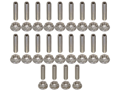 SBF OIL PAN STUD KIT BOLTS STAINLESS STEEL SMALL BLOCK FORD 289 302 351W 5.0L