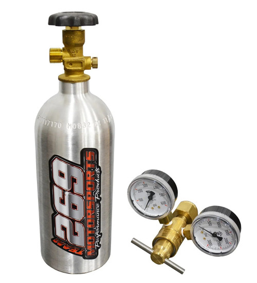 2.5 lb Aluminum CO2 Bottle w/Adjustable C02 Regulator