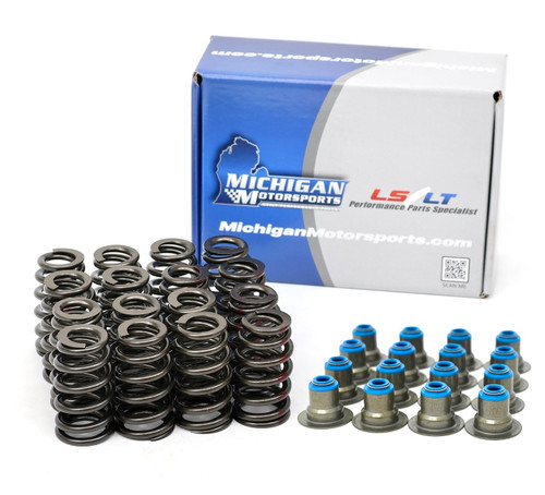 Michigan Motorsports .600" Beehive LS Valve Springs with Seals - Set of 16 - 4.8L 5.3L 5.7L 6.0L 6.2L LS1 LS2 LS3 LM7 L33 LQ4 L92 L96