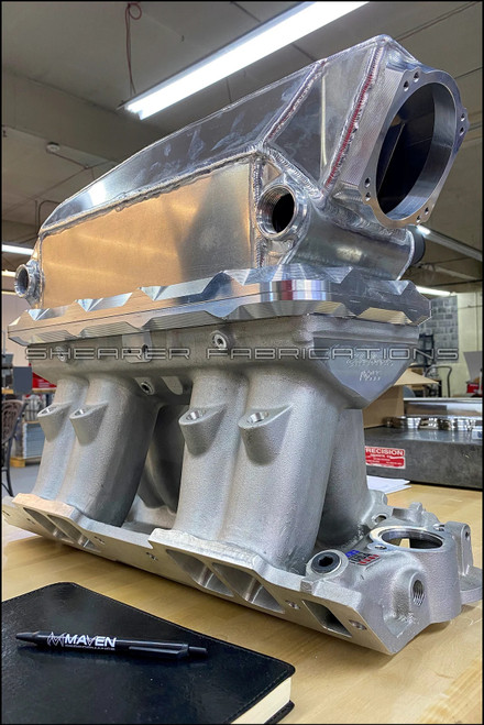 HiRam to Edelbrock BBC Adapter Plate - Shearer Fabrications