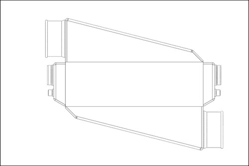 750hp Intercooler Single In/Out - Shearer Fabrications SF06-02042