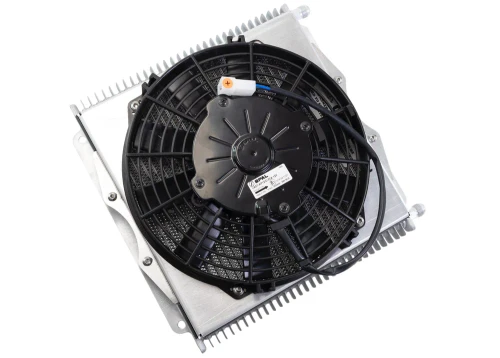 Trans Cooler Kit w/Fan & Fragola Lines/Fittings Kit for GM 6L80E/8L90E