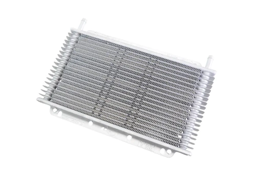 PWR 11x6x3/4" 3/8" Fittings Plate/Fin Push on Barb Universal Transmission Oil Cooler PWO0526