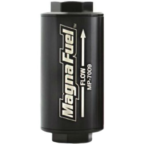 Magnafuel High Flow 74 Micron Inline Pre Filter MP-7009-BLK w/ Stainless Filter
