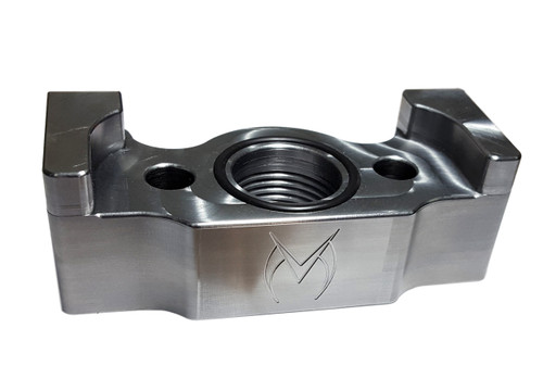 Maven Products Billet Oil Drain Large Frame Turbo Mount for Tubular Support