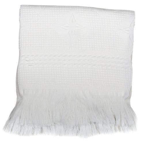 Dandelion White Baby Shawl B103