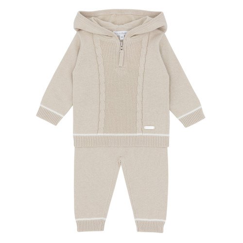 Blues Baby Boys Emmen Beige Knitted Hoodie Set BB2113