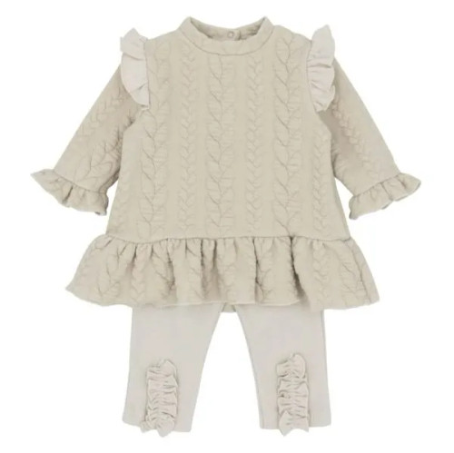 Blues Baby Girls Delfth Beige Tunic and Legging Set BB2193