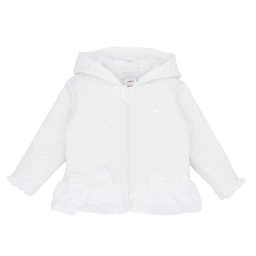 Amore White Bow  Quilted Jacket AM0010