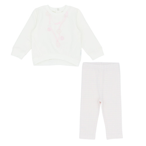 Pastels & Co Connie Pretty Pink Chic Sweatshirt with Cropped Trouser 311E