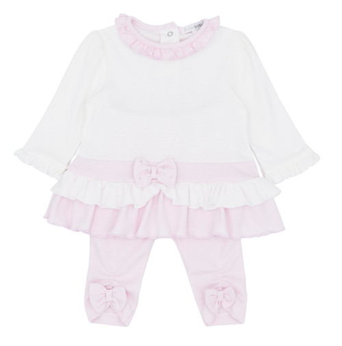 Blues Baby Girls Fontaine Pink/Ivory Tunic and Legging Set BB2196