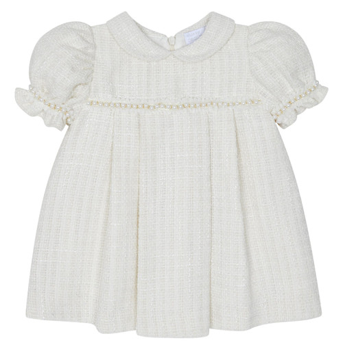 Deolinda Chic Beige Linda Tweed Dress 25010