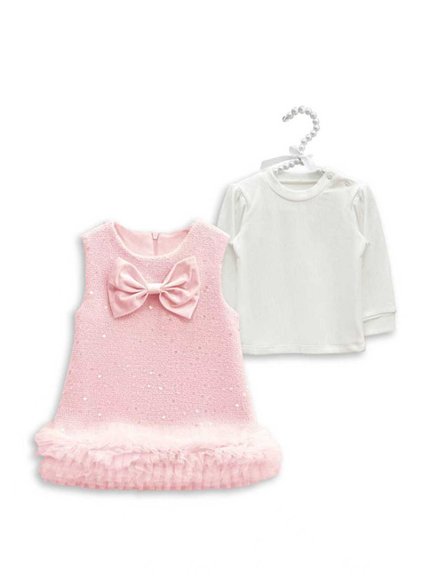Giorgio Bambini Collection Pink Chic Dress with Top 328P
