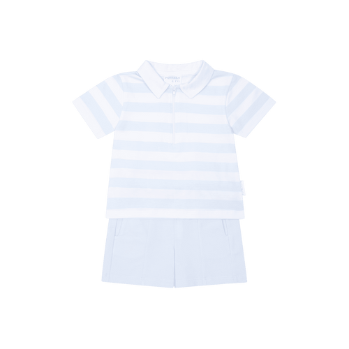 Pastels & Co Brandon Polo Shirt & Short Set 801E