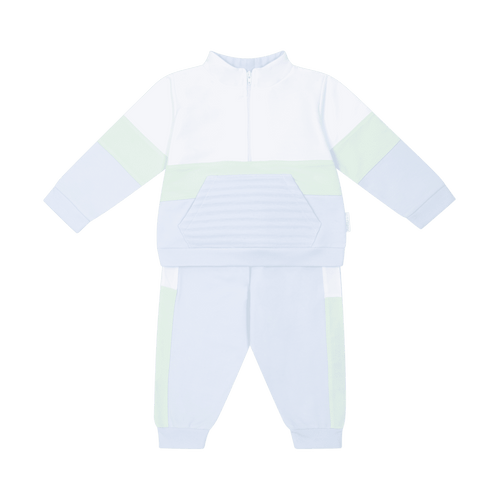 Pastels & Co Boston  Zip Neck Jogger Set 801K