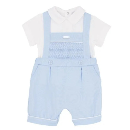 Amore Boys Blue Smoked T Shirt & Bib Short AM0040
