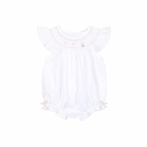 Deolinda Lollipop Girls Smock Bow Romper 26505