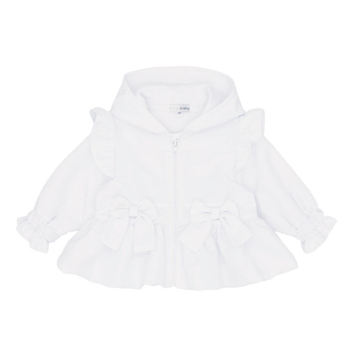Blues Baby Girls Cannes White Summer Jacket with Bows BB3102