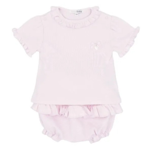 Blues Baby Pink Lille Frill Jam Pant Set BB3056