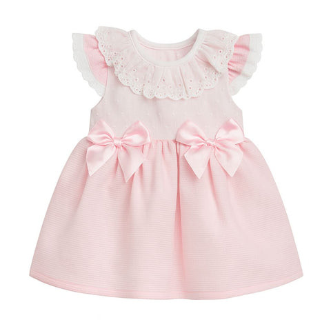 Kleo Kids Pink Dress with Bows KL38