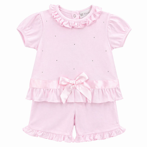 Kleo Kids Girls Pink Diamante & Bow 313