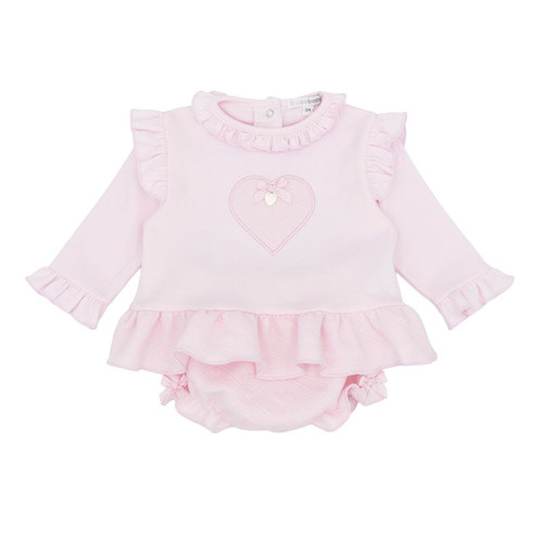 Blues Baby Maribo Pink Velour Jam Pant Set BB3180