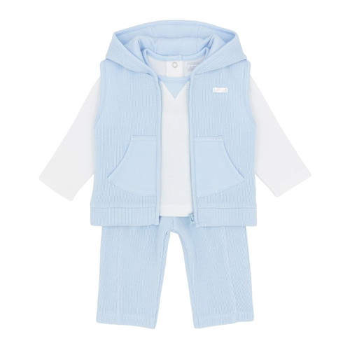 Amore Boys Blue Gillet Top & Trouser Set AM0129