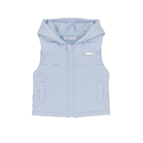 Amore Boys Blue Gilet with Hood AM0114
