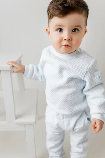 Pastels & Co Boys Skye Bubble Trouble Round Neck Top & Trouser Set 1004C