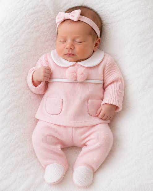 Kleo Baby Pink  Pom Detail 2 Piece Set K12