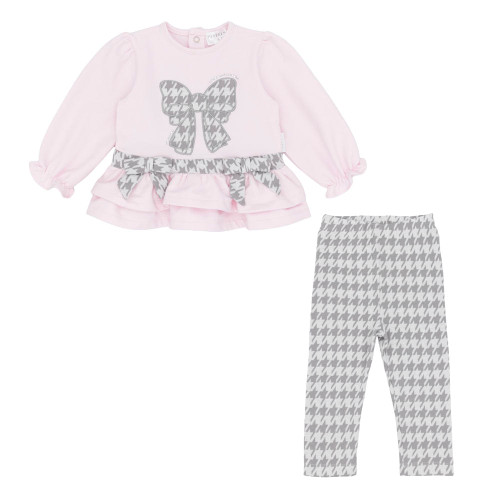 Pastels & Co Shania Pink Charcoal Charming Classic Check  Set