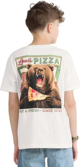 Levi's®  Pizza Loving Bear T Shirt