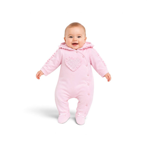 Kleo Cotton Heart Diamante Pramsuit 104