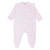 Blues Baby Girls Velour Applique Flower Bow Sleeper BB1127