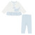 Pastels & Co Cora Pretty Blue Chic Ruffle Sweatshirt  Legging Set 311G