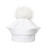 Cutiekins White Velour Fur Pom Star Beret