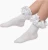 Caramelo /Kleo White Frilly First Sock
