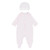 Blues Baby Pink Velour Sleepsuit with Hat BB3105P
