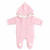 Kleo Pink Velour Pramsuit