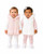 Amore Girls Pink Gilet with Fur Hood & Bows AM0111
