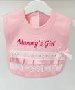 Mummys Girl Pink Frilly Bib