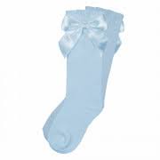 Sevva Blue Ribbon Knee Socks