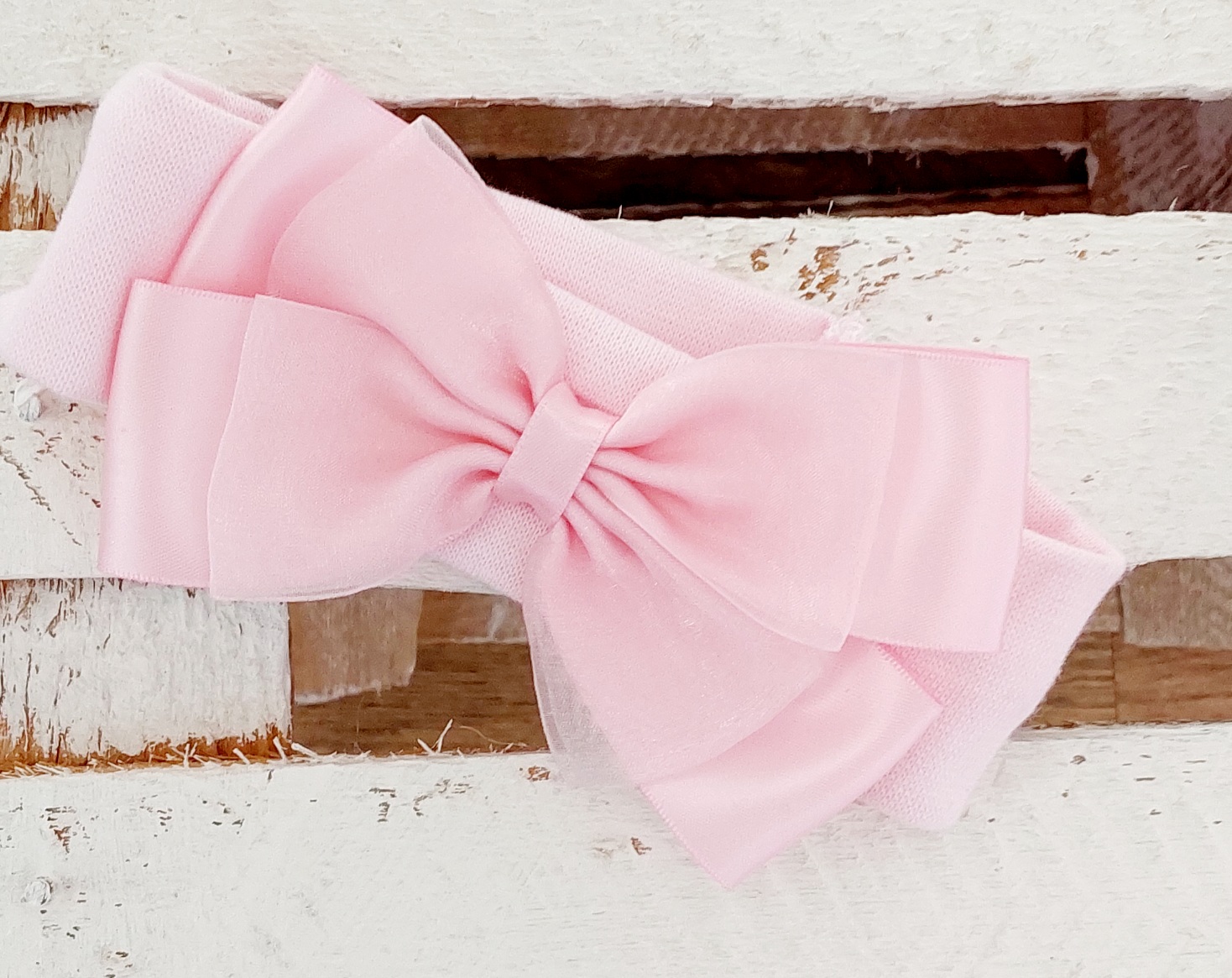 Kinder Pink Bow Headband