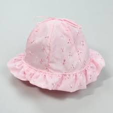 Kinder Pink or  White Detailed Hats