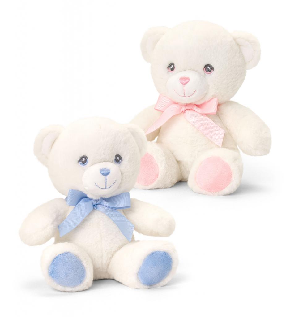 Keel Cream with Pink or Blue Teddy 15cm