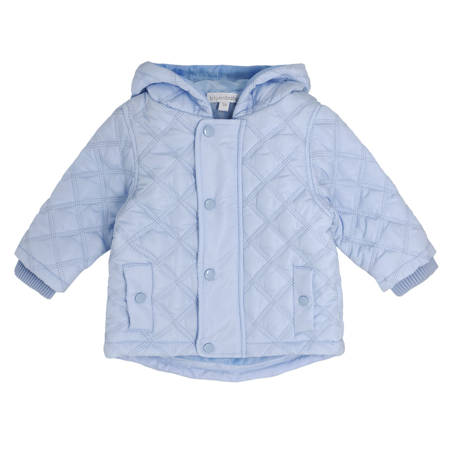 Blues Baby Boys Hooded Quilted Jacket B0650