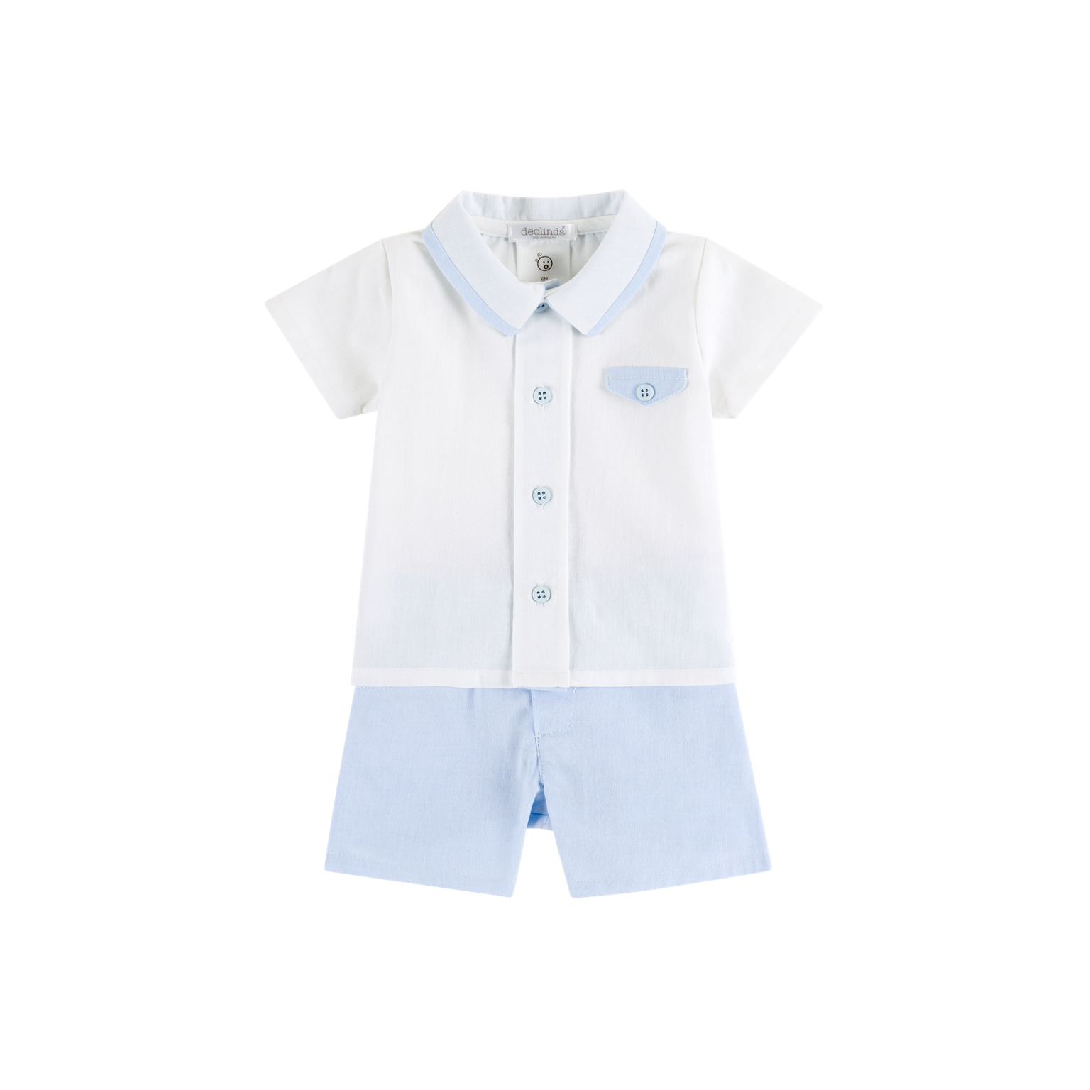 Deolinda Boys Pocket Shirt & Short Set 236424