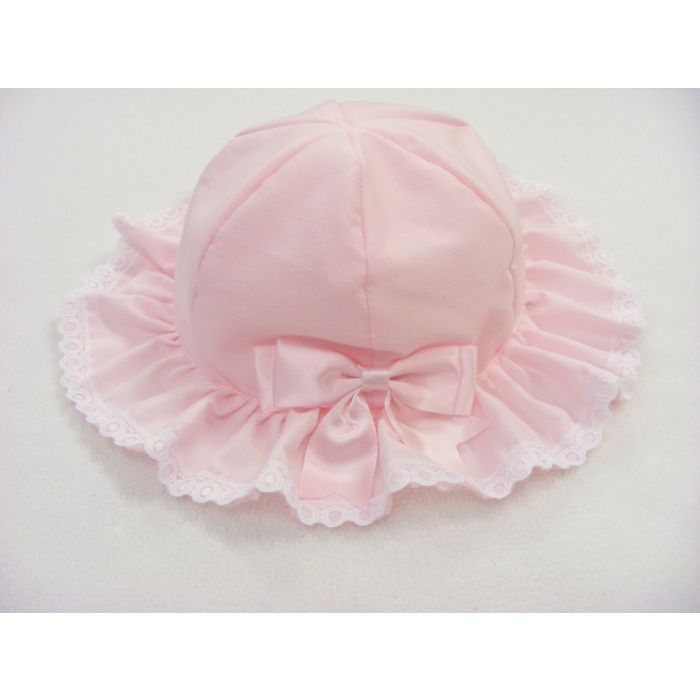 Kinder Boutique Poly Cotton Bow Summer Hat 0111