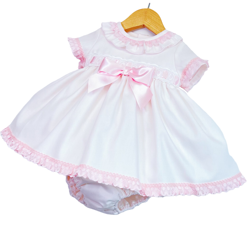 Wee Me Pink Puff Ball Dress with Pants MYD C002P